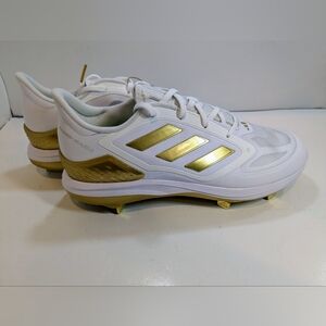 Adidas Adizero PureHustle Softball Women’s 12 Gold White IG7132‎  Mens  10.5...